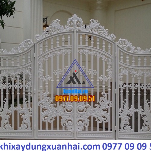 CỬA CỔNG NHÔM ĐÚC HOA VĂN